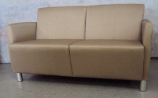 Logo Low Lounge. Chrome Legs. Any Fabric Colour. Avail Single And 2 Seater